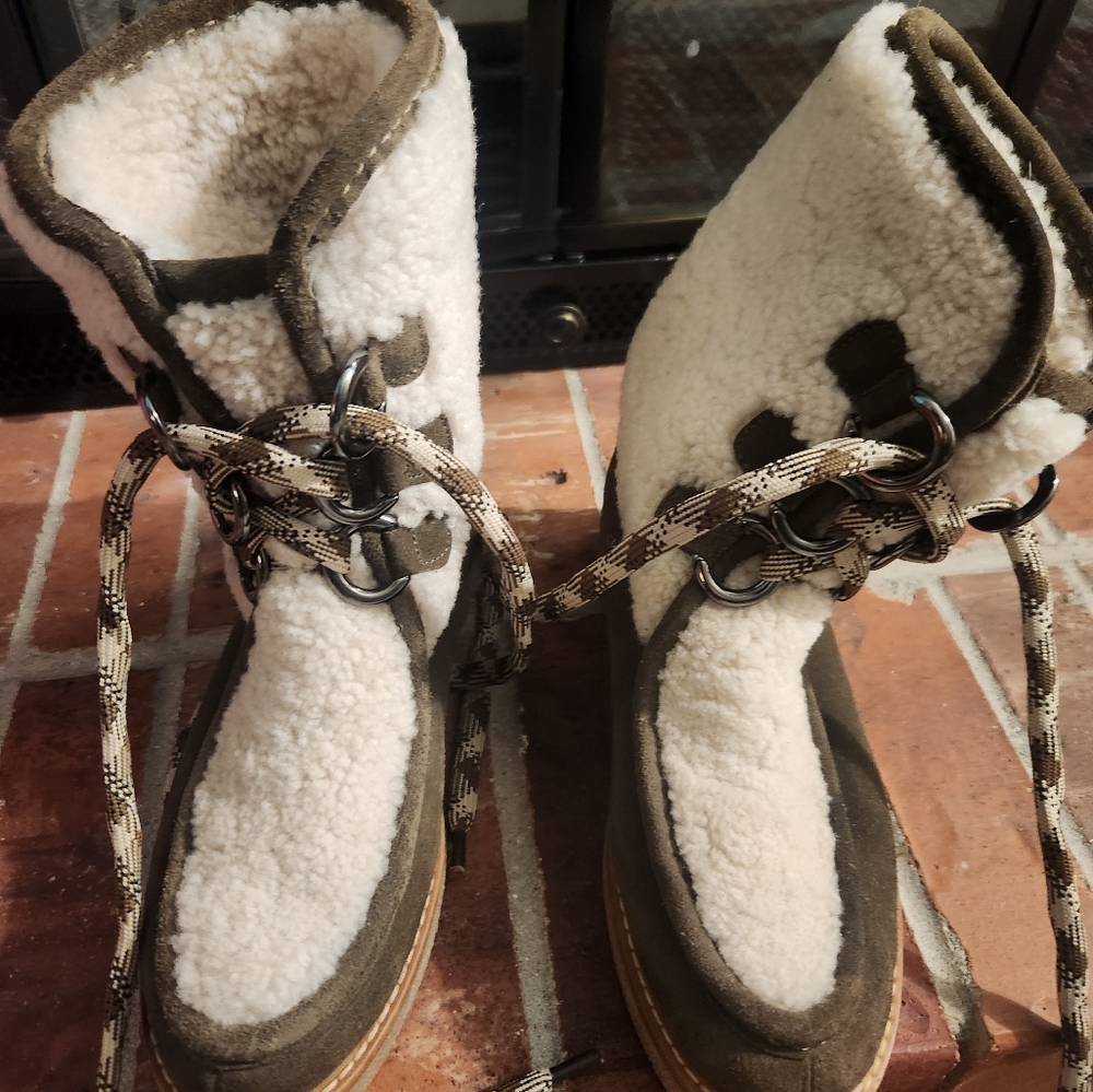 Aquatalia Wynter Water Resistant Shearling Boot